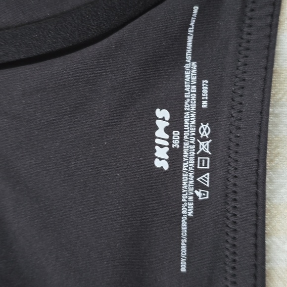 SKIMS Fits Everybody Unlined Demi Bra Size:36DD (36E) Onyx - Picture 5 of 5